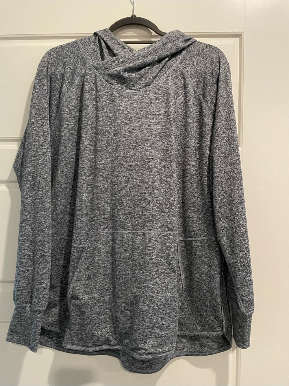 Eddie Bauer Women’s Gray Heather Zip-Up Hooded Sweater